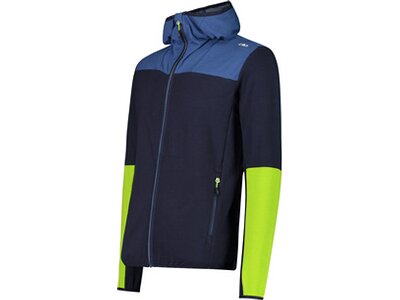 CMP Herren Kapuzensweat MAN HYBRID JACKET FIX HOOD Blau