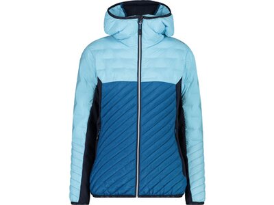 CMP Damen Jacke WOMAN JACKET HYBRID FIX HOOD Blau