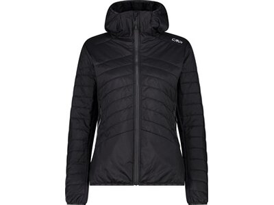 CMP Damen Blouson WOMAN HYBRID JACKET FIX HOOD Schwarz