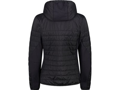 CMP Damen Blouson WOMAN HYBRID JACKET FIX HOOD Schwarz