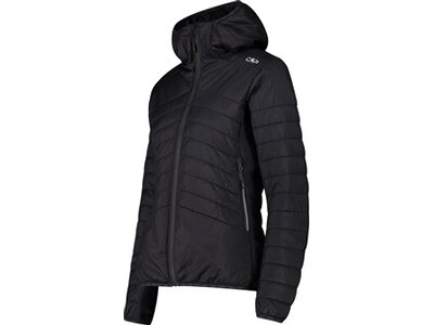 CMP Damen Blouson WOMAN HYBRID JACKET FIX HOOD Schwarz