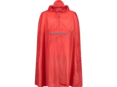 CMP Herren Regenjacke UNISEX CAPE RAIN FIX HOOD Rot