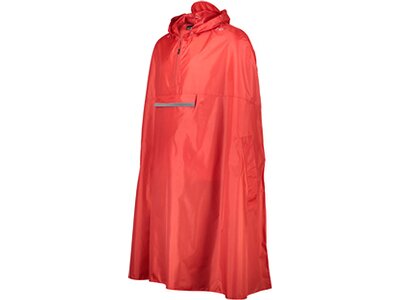CMP Herren Regenjacke UNISEX CAPE RAIN FIX HOOD Rot