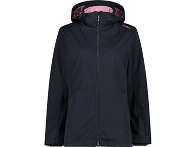 CMP Damen Softshell-Jacke WOMAN JACKET ZIP HOOD Schwarz