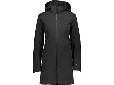 CMP Damen Funktionsjacke Kapuzen Softshellmantel Schwarz