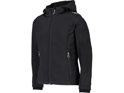 CMP Kinder Funktionsjacke Kapuzen Softshelljacke Schwarz