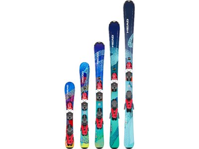 HEAD Kinder Racing Ski Monster Easy JRS + JRS 4.5 GW CA Blau