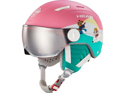 HEAD Kinder Helm MAJA Visor PAW Pink