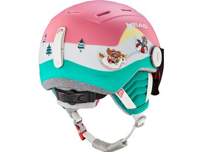 HEAD Kinder Helm MAJA Visor PAW Pink