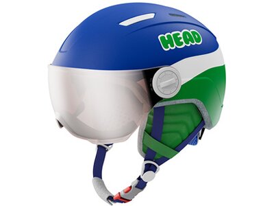 HEAD Kinder Helm MOJO Visor blue/green Blau