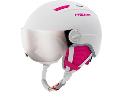 HEAD Kinder Helm MAJA Visor white Grau