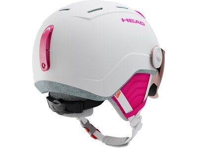 HEAD Kinder Helm MAJA Visor white Grau