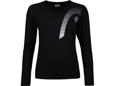 HEAD Damen Polo CLUB 21 LINDA LS Women Schwarz