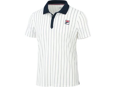 FILA Herren Polo Polo Stripes Björn Weiß
