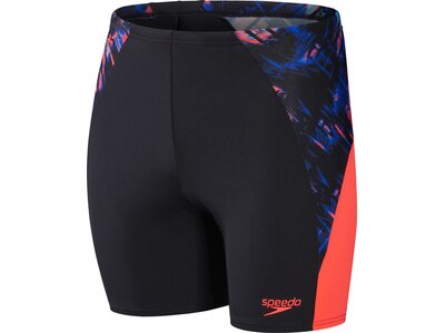 SPEEDO Badehose ECO END+ SPL MID JAM V2 AM BLACK/ORANGE Schwarz