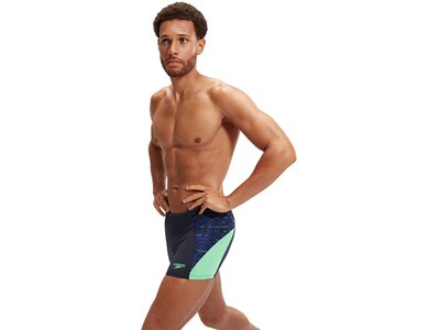 SPEEDO Badehose END+ SPL ASHT V2 AM NAVY/GREEN Blau