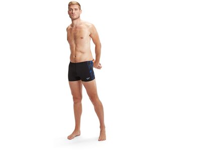 SPEEDO Badehose HYPERBOOM PNL ASHT AM BLACK/BLUE Blau