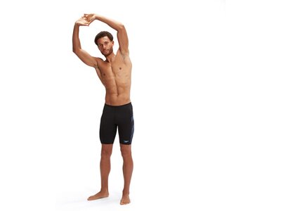 SPEEDO Badehose Mens Tech Panel Jammer Schwarz