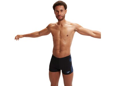 SPEEDO Badehose Mens Tech Panel Aquashort Schwarz