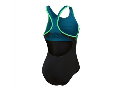 SPEEDO Damen Schwimmanzug Womens Placement Laneback Schwarz