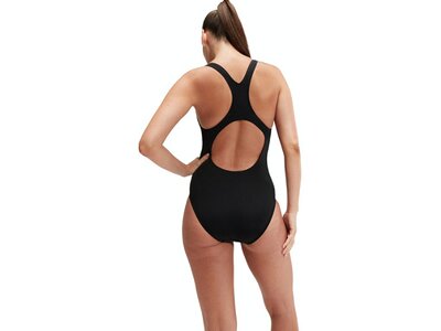 SPEEDO Damen Schwimmanzug DIGI PLMT MDLT AF BLACK/GREEN Schwarz