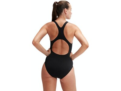 SPEEDO Damen Schwimmanzug DIGI PLMT MDLT AF BLACK/PURPLE Schwarz