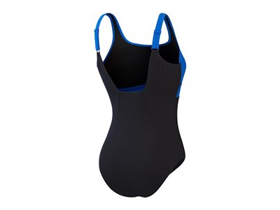 SPEEDO Damen Schwimmanzug SPDSCU CNTR ECLIPSE 1PC AF BLACK/BLUE Schwarz