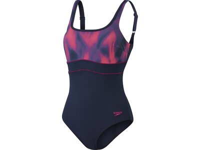 SPEEDO Damen Badeanzug SPDSCU C ECLIPSE PT 1PC AF NAVY/PURPLE Rot