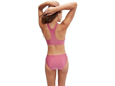 SPEEDO Damen Schwimmanzug LOGO VOLLEY 2PC AF PINK Pink