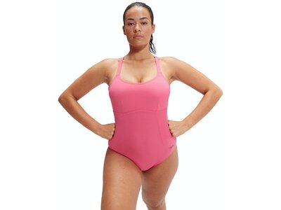 SPEEDO Damen Schwimmanzug SPDSCU X BCK 1PC AF PINK Pink