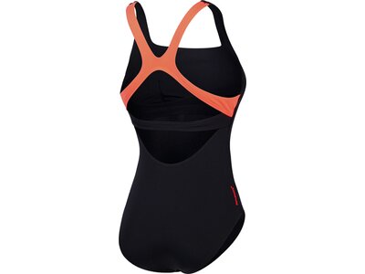 SPEEDO Damen Schwimmanzug Womens Flex Band Swimsuit with Built in Swim Bra Schwarz