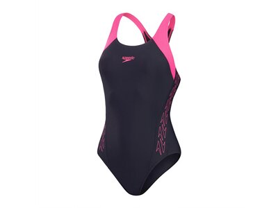 SPEEDO Damen Schwimmanzug Womens Hyperboom Splice Racerback Blau