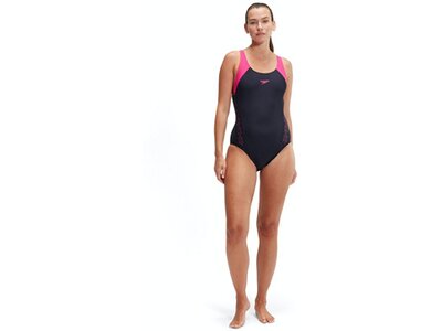 SPEEDO Damen Schwimmanzug Womens Hyperboom Splice Racerback Blau