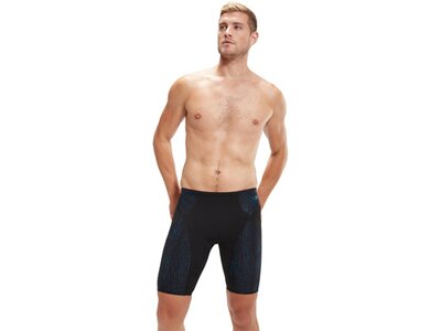 SPEEDO Badehose END+ MAX COMPRESS JAM AM BLACK/BLUE Schwarz