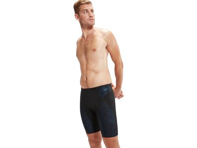 SPEEDO Badehose END+ MAX COMPRESS JAM AM BLACK/BLUE Schwarz