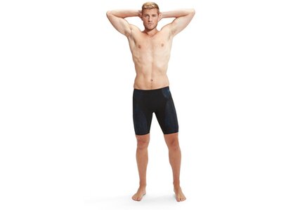 SPEEDO Badehose END+ MAX COMPRESS JAM AM BLACK/BLUE Schwarz