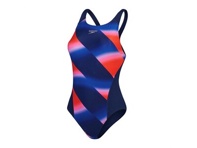 SPEEDO Damen Badeanzug ALOV DIGI RECBRKR 1PC AF BLUE/RED Blau