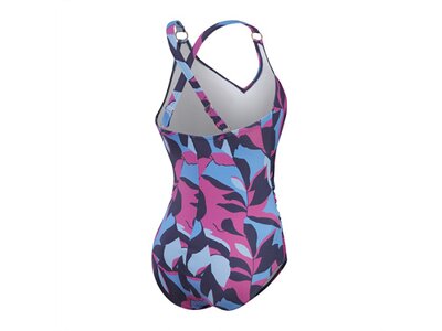 SPEEDO Damen Schwimmanzug SPDSCU VNCK PRNT 1PC AF BLUE/PINK Blau