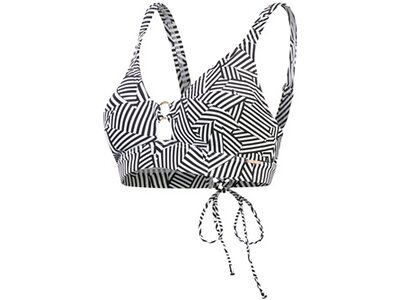 SPEEDO Damen Bikinioberteil SPDSCU TRI PRNT BKNITP AF BLACK/WHITE Schwarz