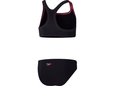 SPEEDO Kinder Bikini Girls Medley Logo 2PC Schwarz