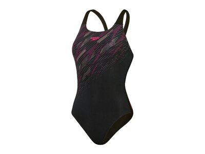 SPEEDO Damen Schwimmanzug Womens HyperBoom Placement Muscleback Schwarz