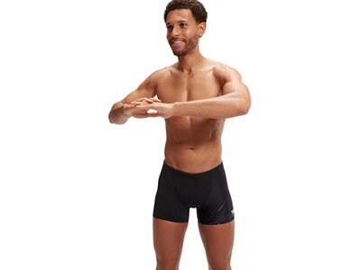 SPEEDO Badehose ALV/PLMT/DIGI V ASHT AM BLACK/GREY Schwarz