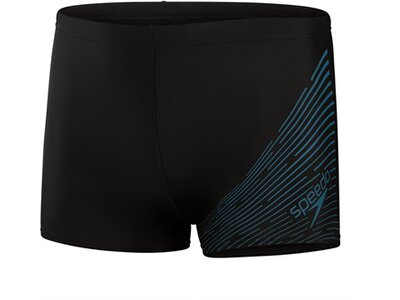 SPEEDO Badehose MEDLEY LOGO ASHT AM BLACK/BLUE Schwarz