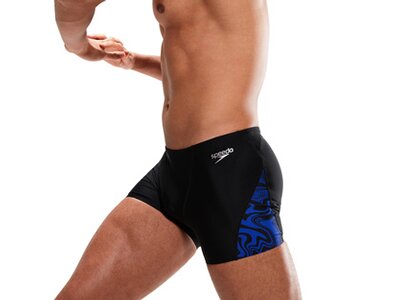 SPEEDO Badehose ALOV VCUT ASHT AM BLACK/BLUE Schwarz