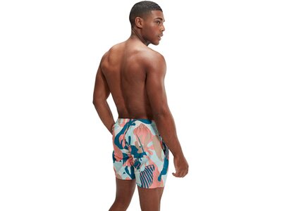 SPEEDO Badehose PRT/CHK LEIS 16" WSHT V2 AM BLUE/ORANGE Grün