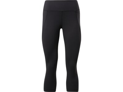 REEBOK Damen Caprihose TS LUX 3/4 TIGHT Schwarz