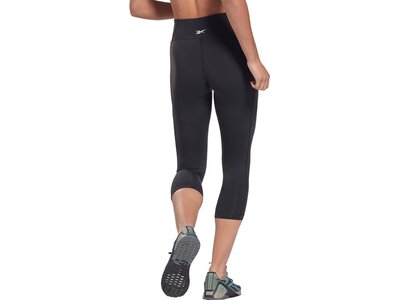 REEBOK Damen Caprihose TS LUX 3/4 TIGHT Schwarz