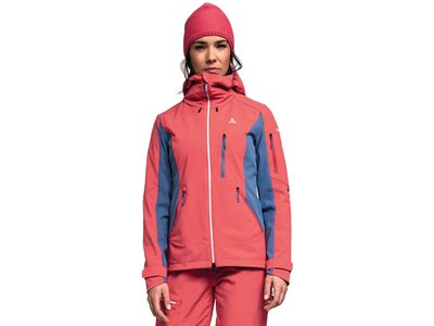 SCHÖFFEL Damen Schlupfjacke Softshell Jacket Matrei L Rot