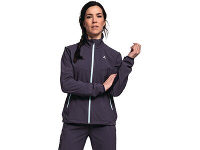 SCHÖFFEL Damen Schlupfjacke Softshell Jacket Rinnen L Lila