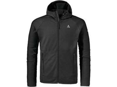 SCHÖFFEL Herren Unterjacke Fleece Hoody Style Cascata MNS Schwarz